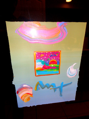 Peter max signed cosmic flyer - peter,
