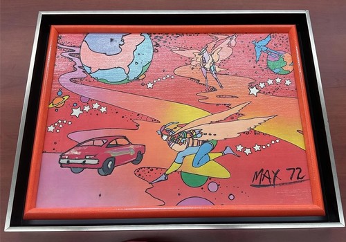 Peter max original acrylic - peter,