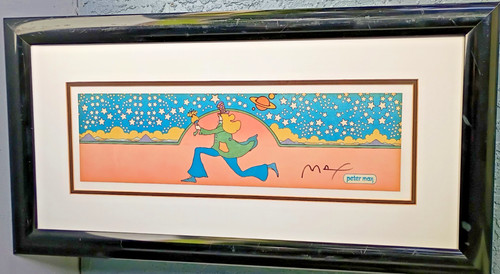 Peter max signed and framed - peter,