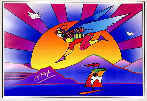 Hand signed peter max - signed,