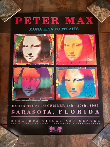 1992 peter max - mona, lisa