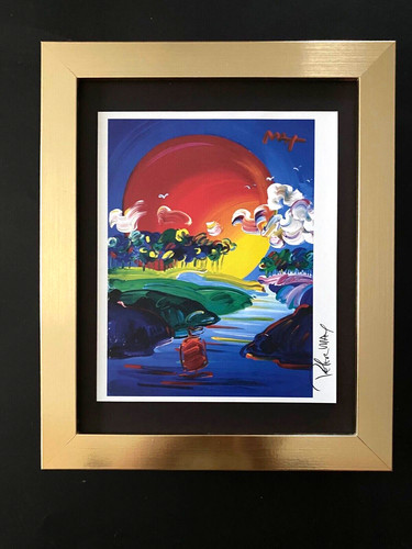 Framed peter max signed - max,