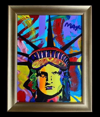 Peter max statue liberty - max, liberty"